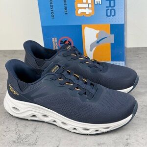 Mens Skechers Hands Free Swift Fit Slip On Shoes. Sz 10.5 Navy Worn Once Glide